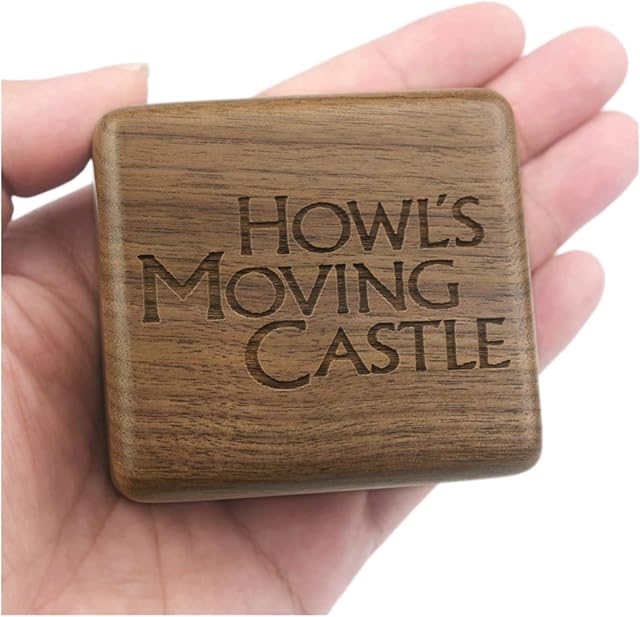 Music Box Handmade Wooden Howl's moving castle Music box birthday For Christmas/Birthday/Valentine's