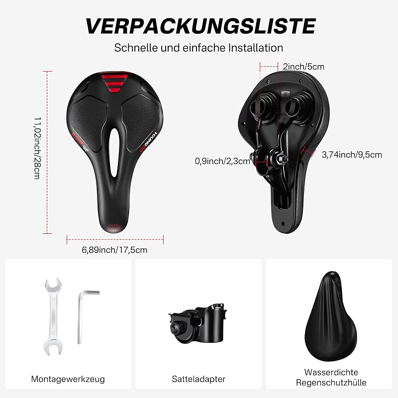 YOUNGDO Gel Kerékpár Nyereg Ergonomikus Puha Kényelmes Vízálló