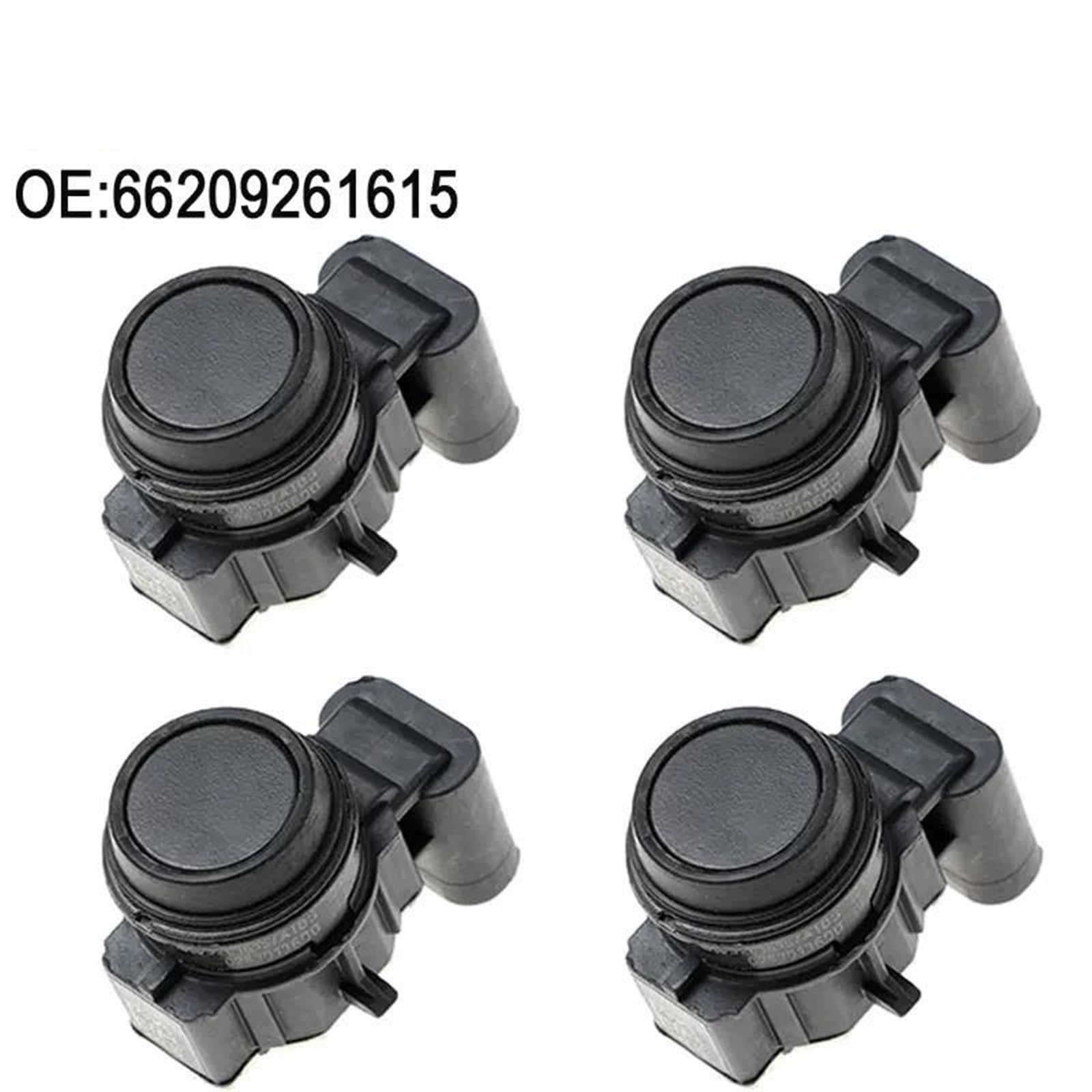 Sensor Ultrasónico 4 Uds Sensor De Aparcamiento PDC para 66209261615 9261615 0263013600 Sensor De Aparcamiento Inverso Zumbador De Advertencia Sensor