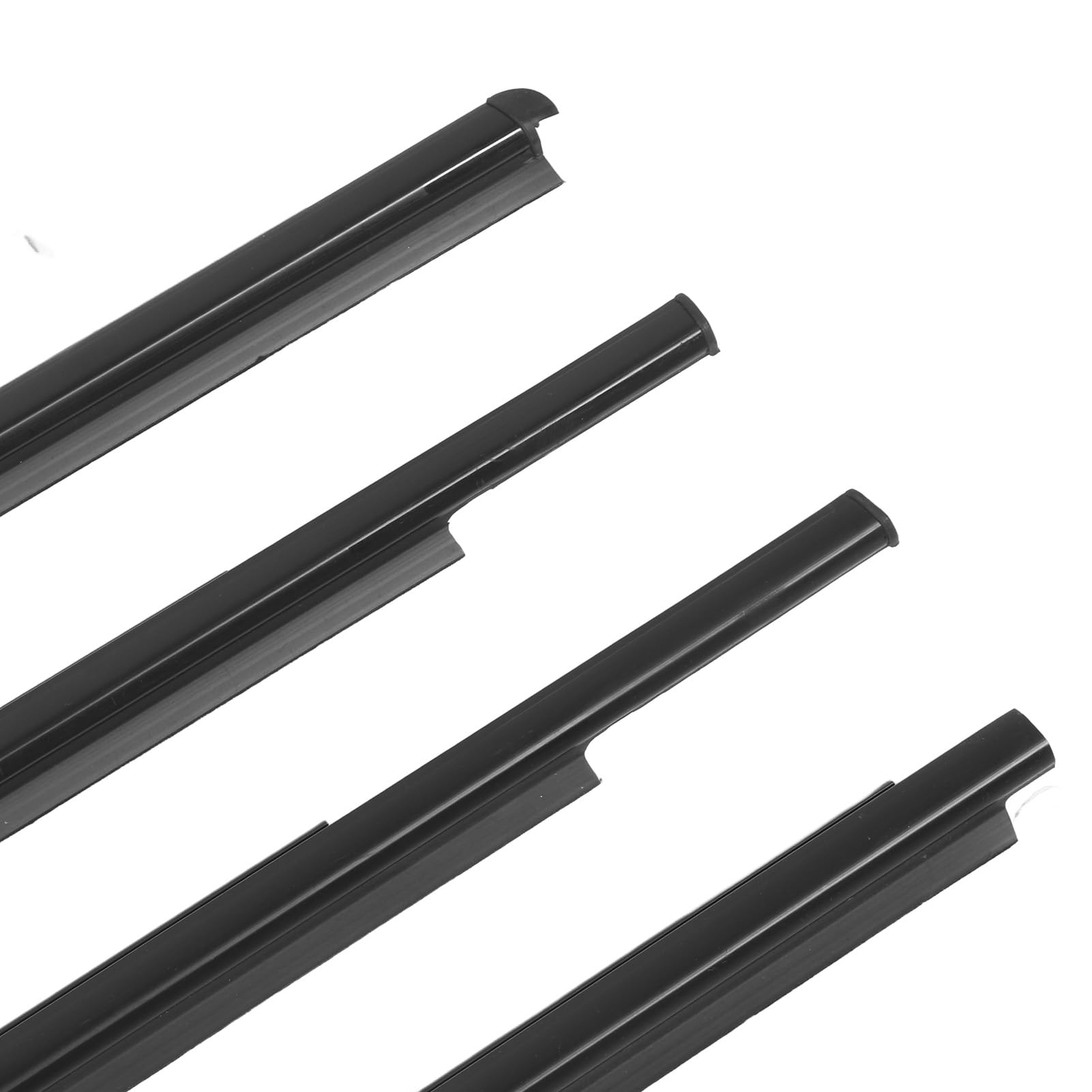Tbest WEATHERSTRIP BET BET Zestaw Premium Wysyłka do Formowania Okienna Wymiana Sedan 2007–2016 4 szt. Materiał ABS