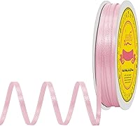 Vista 267 de Cinta de satén plateada de doble cara de 1-1/2 pulgadas x 50 yardas, cinta plateada de poliéster para envolver regalos, muy adecuada para bodas