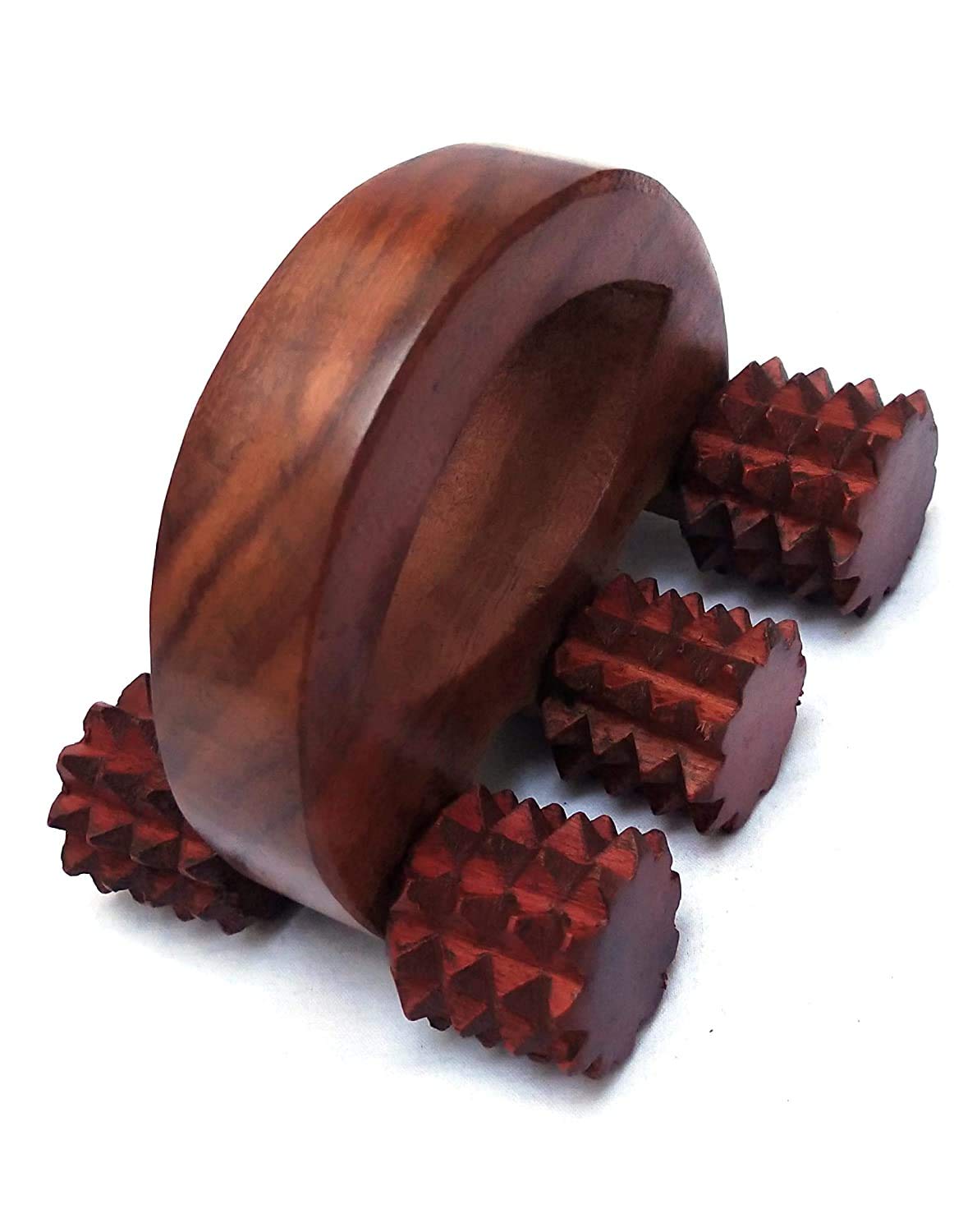 Happie Shopping Wooden Acupressure Back Massager Back Pain Relief Massager Body Massager Of 6 Massage Roller (Size 5 inch x 4 inch) (Katai) (B08PP1FQW4) Amazon Price History, Amazon Price Tracker