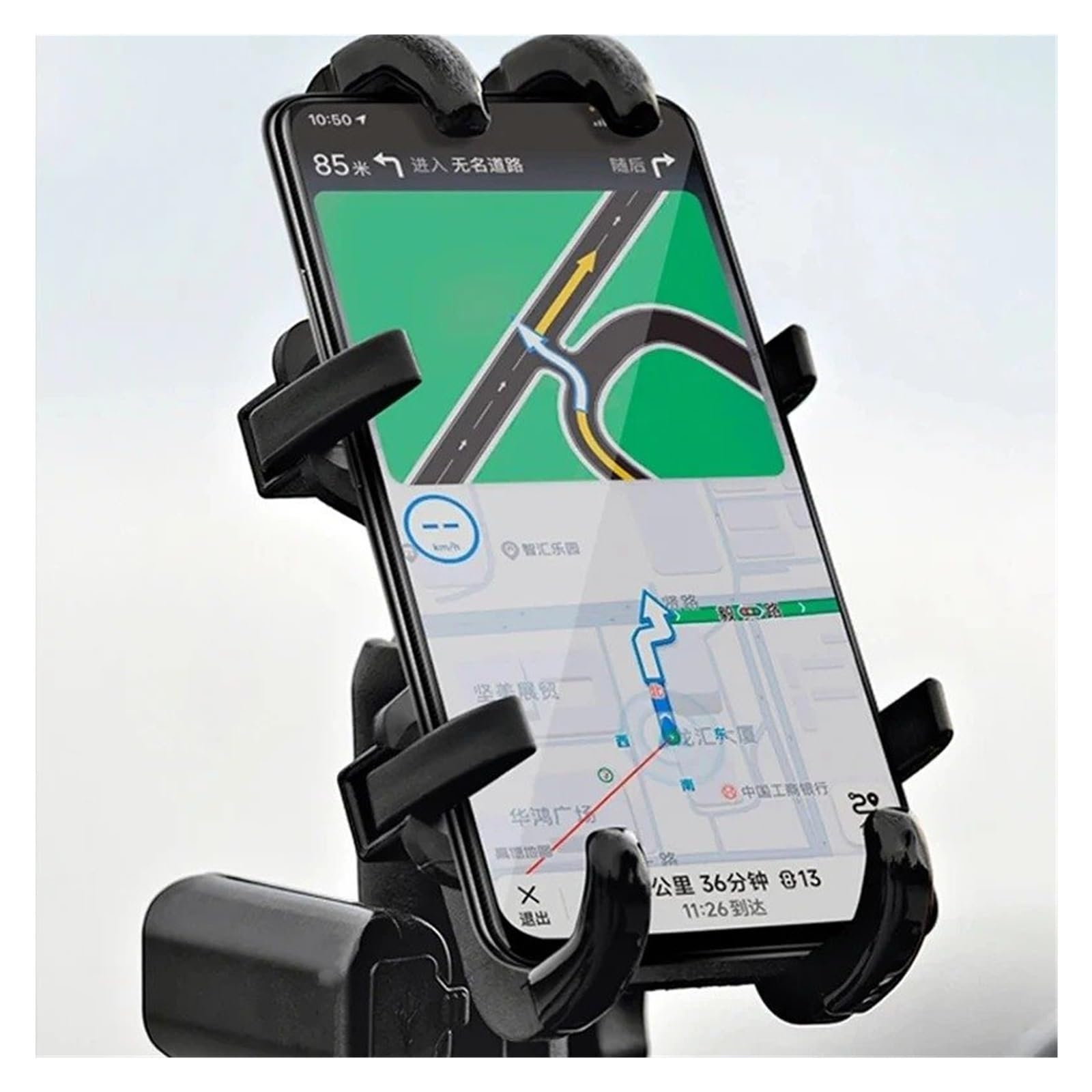 Support GPS Moto Support De Téléphone pour Moto, Chargeur USB 3.0 Rapide, GPS, Guidon, Rétroviseur, pour Téléphones Portables