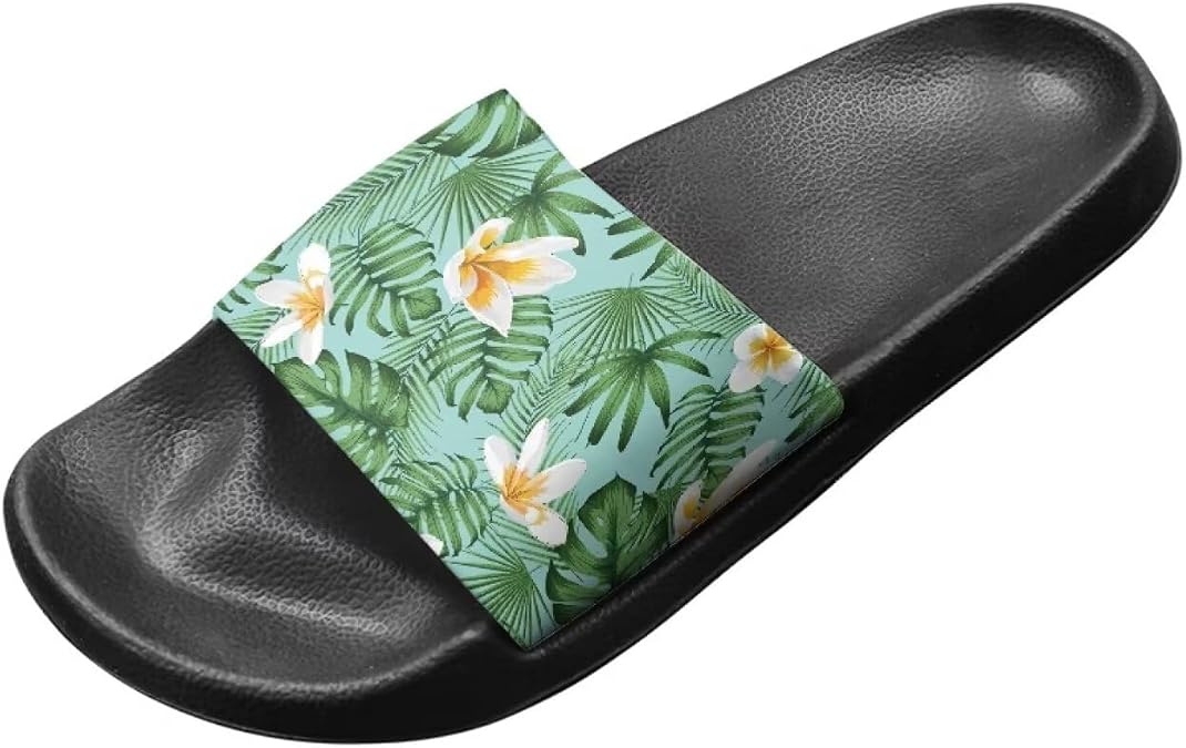 Women's Slide Sandals Casual Beach Pool Sandals Anti Slip Indoor & Outdoor Slide Slippers