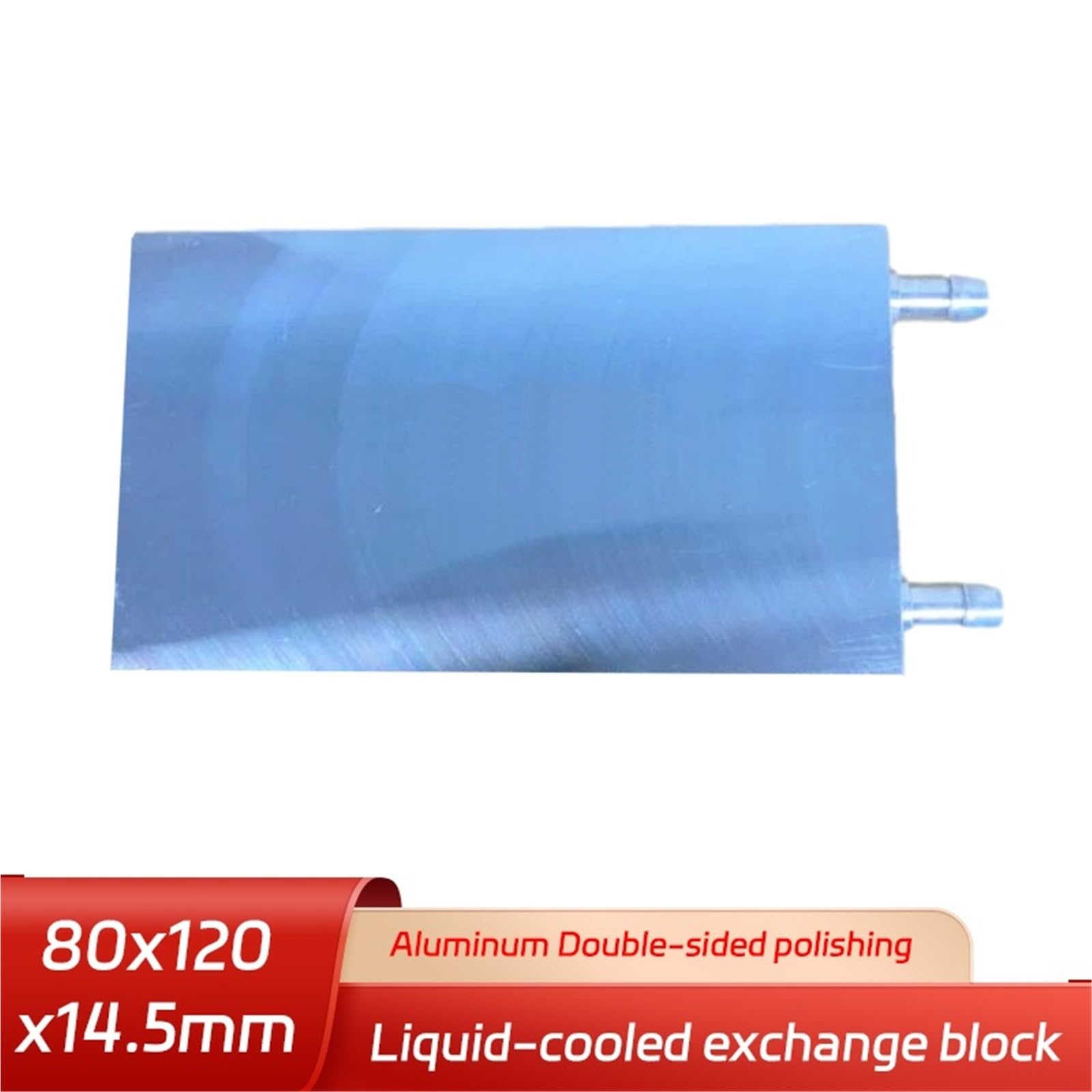 Scambiatore di calore raffreddato ad acqua in alluminio 80x80x15mm Dissipatore di calore for raffreddamento ad acqua for 20mm 160mm 200mm 1 pz(80x120x14.5cm)