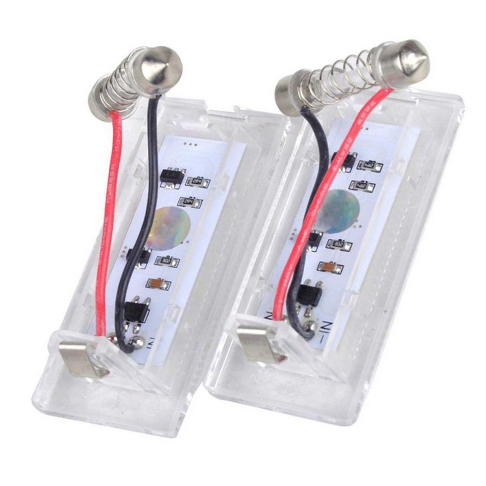 1 Paire Voiture LED Plaque D'immatriculation Lumières 3528 SMD 18 LED Queue Blanche Ampoules pour BMW E53 / X5 E83 X3