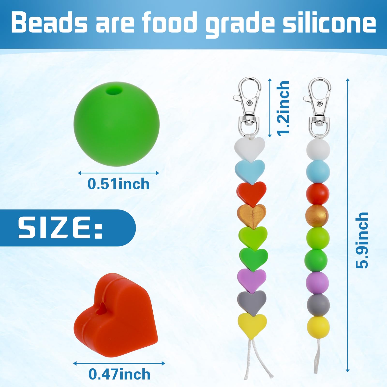 2 Pcs Order Of Blood Draw Beads With Reference Card, Phlebotomy Essentials Resource Tool For Phlebotomist Badge Reel, Phlebotomy Practice Kit Lab Rn Badge Buddy Reel, Nurse Supplies Accessories Gift - Image 3