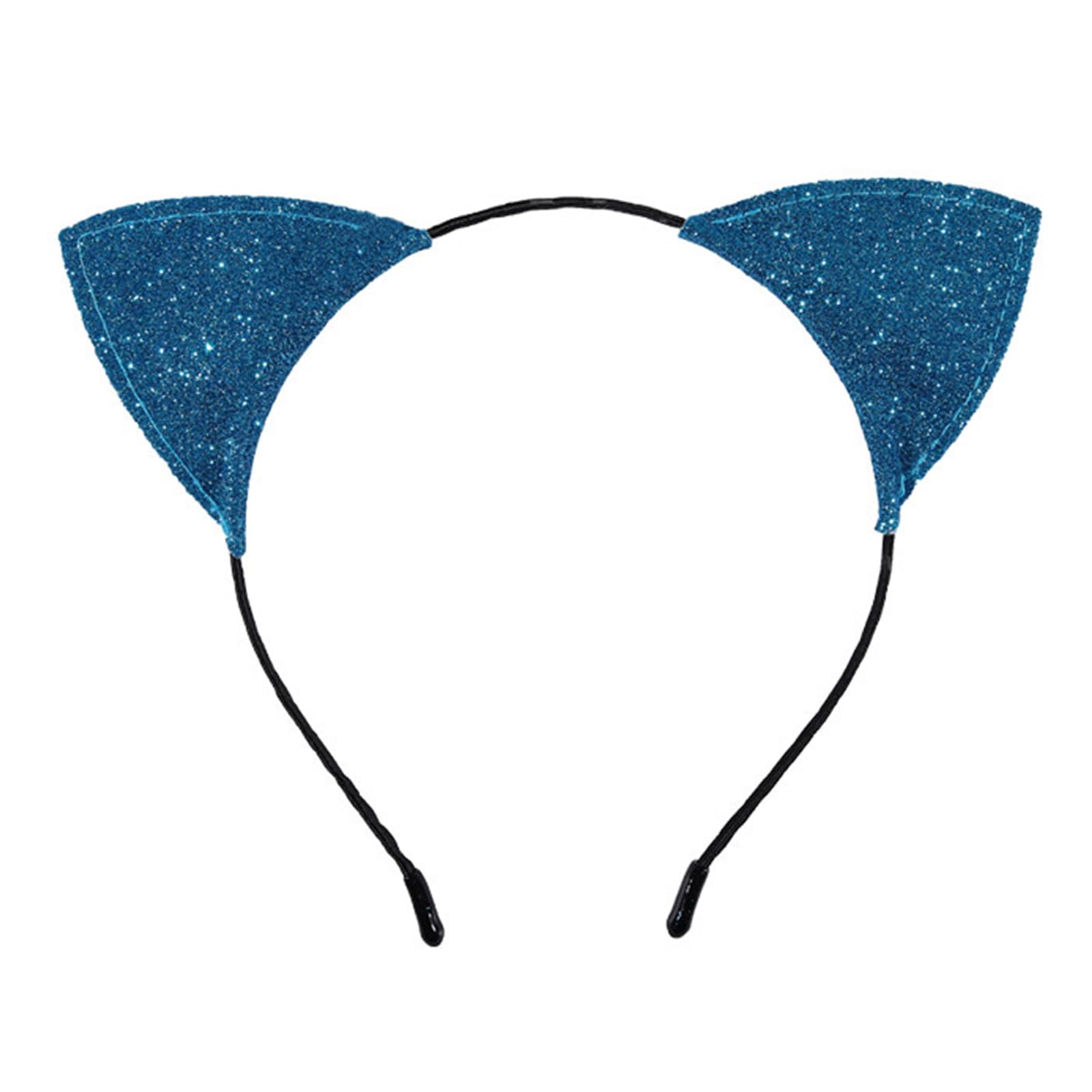 MICFENY Crystal Decorated Leopardine Headpiece Nonallergenic Thin Hair Addition For