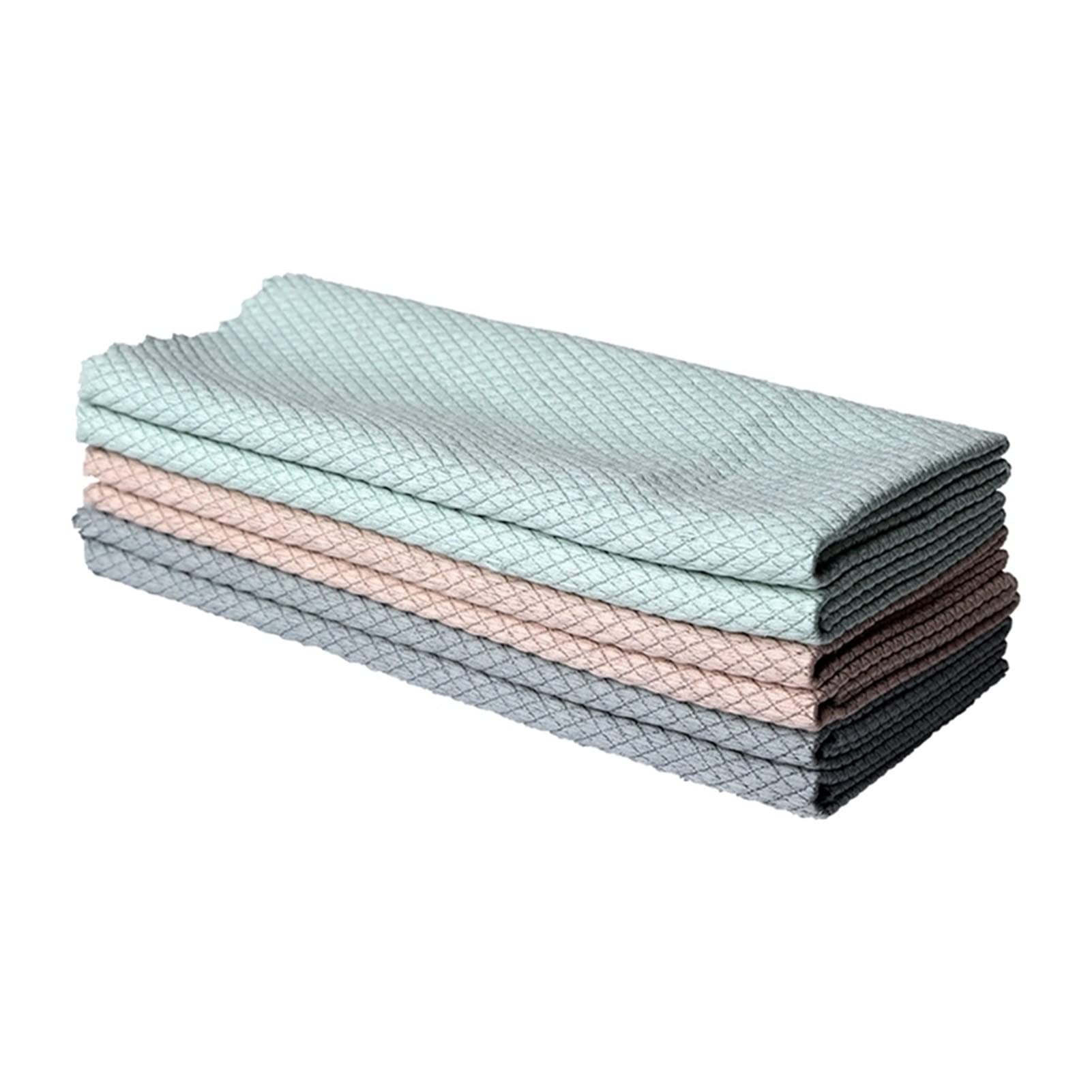 Toalla de Cocina para el hogar, paño de Limpieza para Ventana de Coche, toallitas para Suelo de Coche, Platos, toallitas para Azulejos de cerámica (Mezcla de Colores)