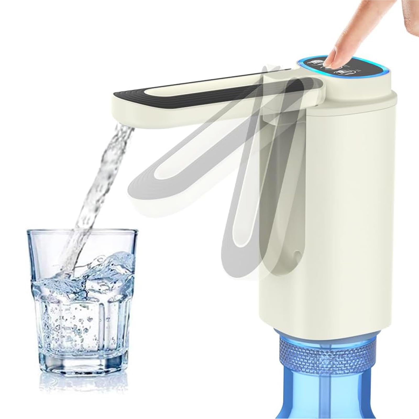 Portable Water Dispenser for 5 Gallon Bottle, Water Dispenser, Electric Water Pump, Rechargeable Water Pump for 5 Gallon Jug, Collapsible