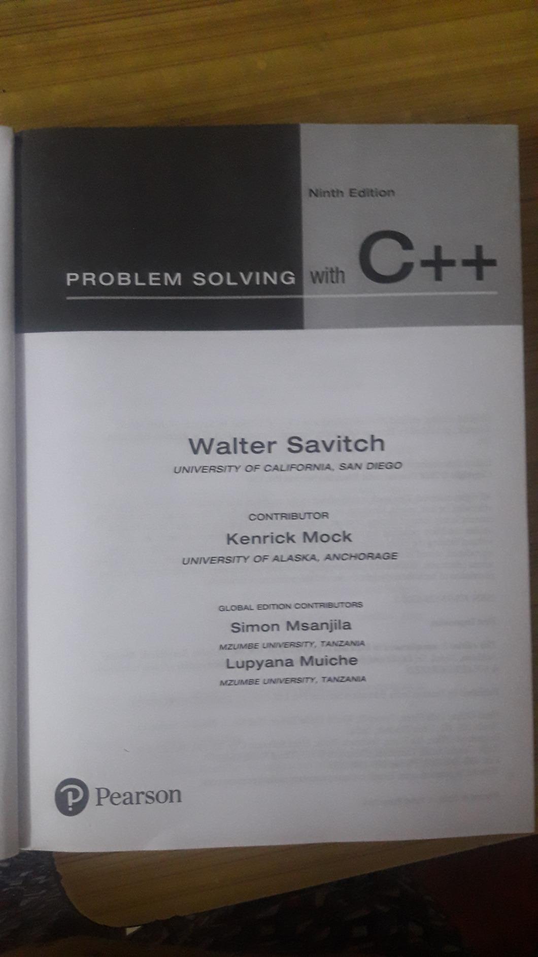 Buy PROBLEM SOLVING WITH C++ , 9TH EDITION Book Online at Low Prices in ...