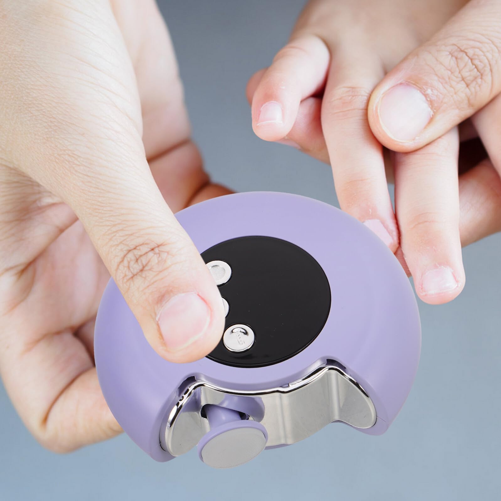 Hohopeti Molinillo Eléctrico para Uñas de Niña Herramienta Portátil de Cuidado Infantil Recargable para Recortar y Pulir Uñas Seguro para Recién Nacidos Pequeños y Viajes