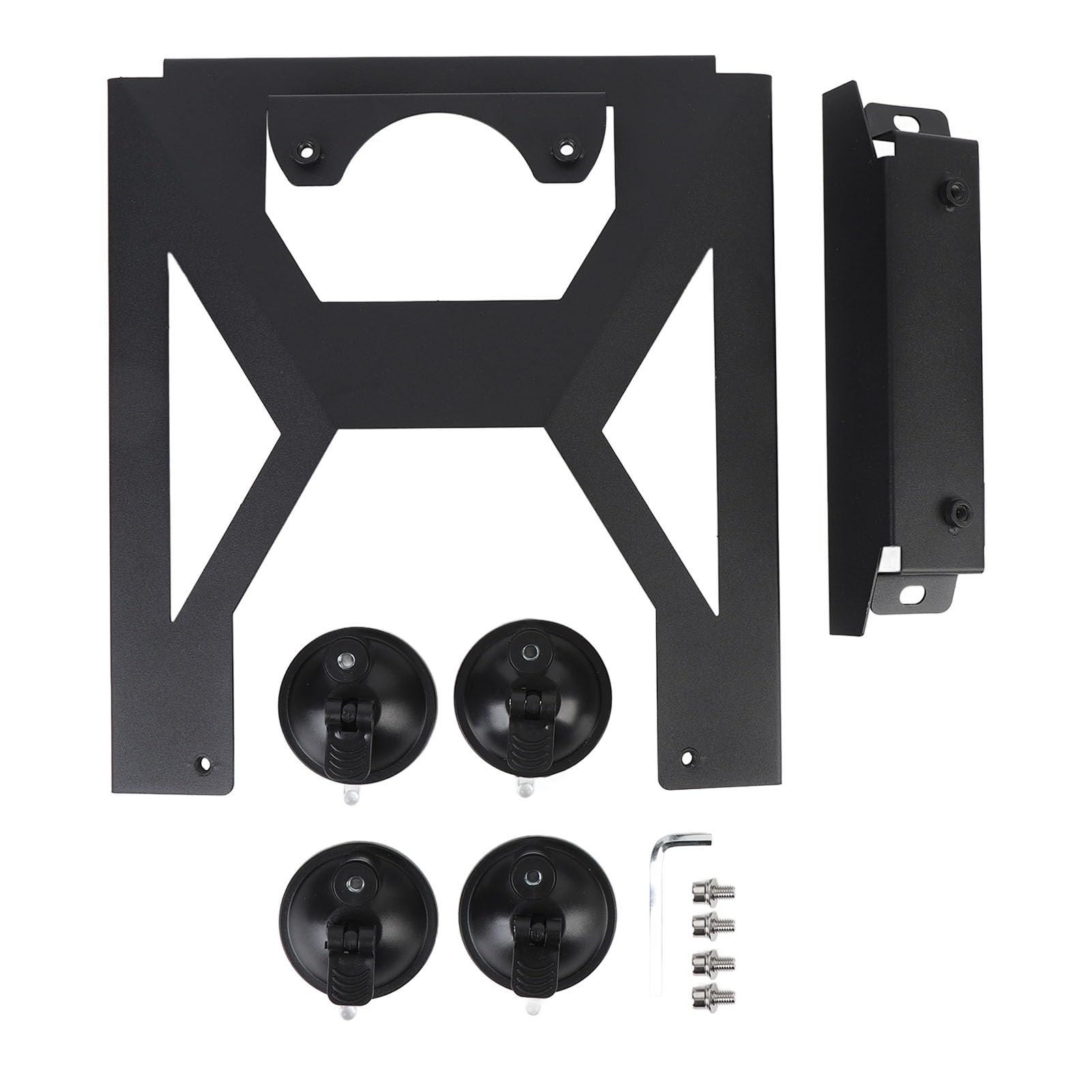 Soporte de ventosa compacto de aleación de aluminio para coche satelital, instalación segura para Mini plato, para coches, RV, barcos