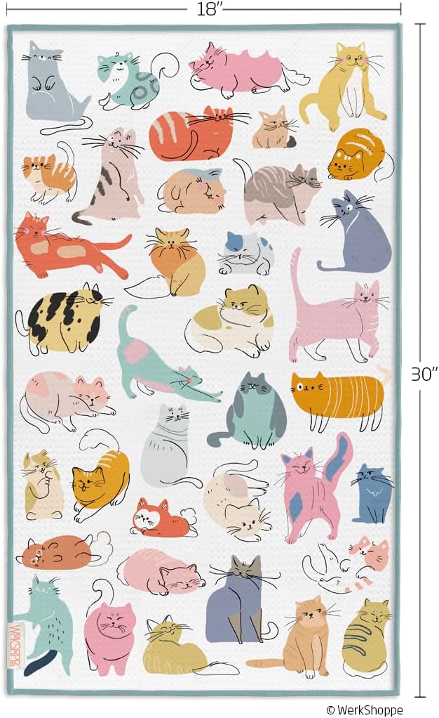 WerkShoppe If Cats Could Talk Microfiber Towel