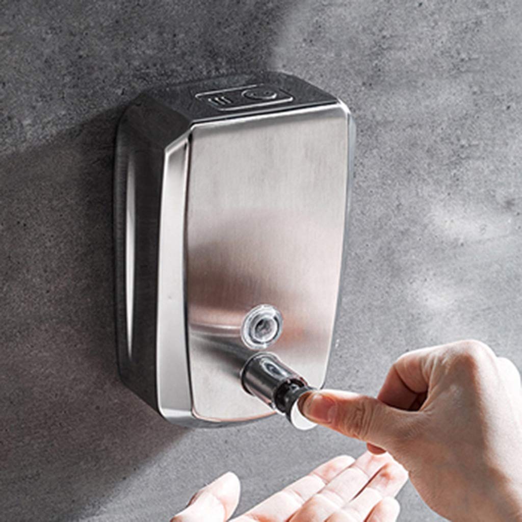 HSF Dispensador de jabón de manos de acero inoxidable dispensador de jabón de hotel baño