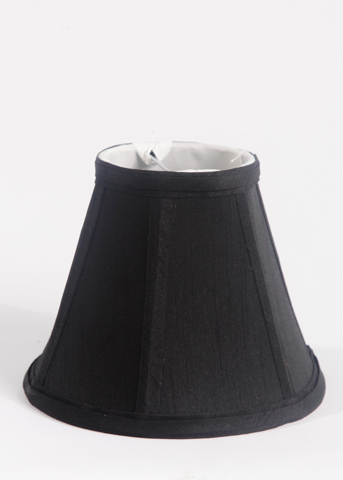 Urbanest 1100076b Chandelier Lamp Shade, 6-inch, Empire, Clip On, Black(Set of 5)