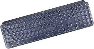 Keyboard Cover for Logitech MX Keys, Design for Logitech MX Keys Advanced Wireless Keyboard Cover, Ultra Thin Logitech MX Keys Keyboard Accessories Silicone Keyboard Protector Skin-Clear