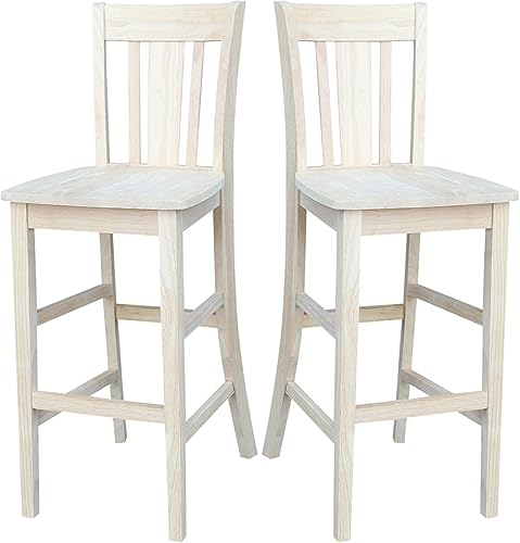 Miniatura 98 de International Concepts San Remo Taburete alto de bar, gris pardo lavado gris topo lavado,Espresso,Marrón,Beige,Negro -,Hickory/piedra