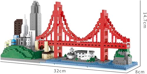 Miniatura 6 de Komvoor Architecture Skylines Micro Mini Block San Francisco Building Model Set Set Presente Juguete para Adultos a partir de 14 años en adelante,