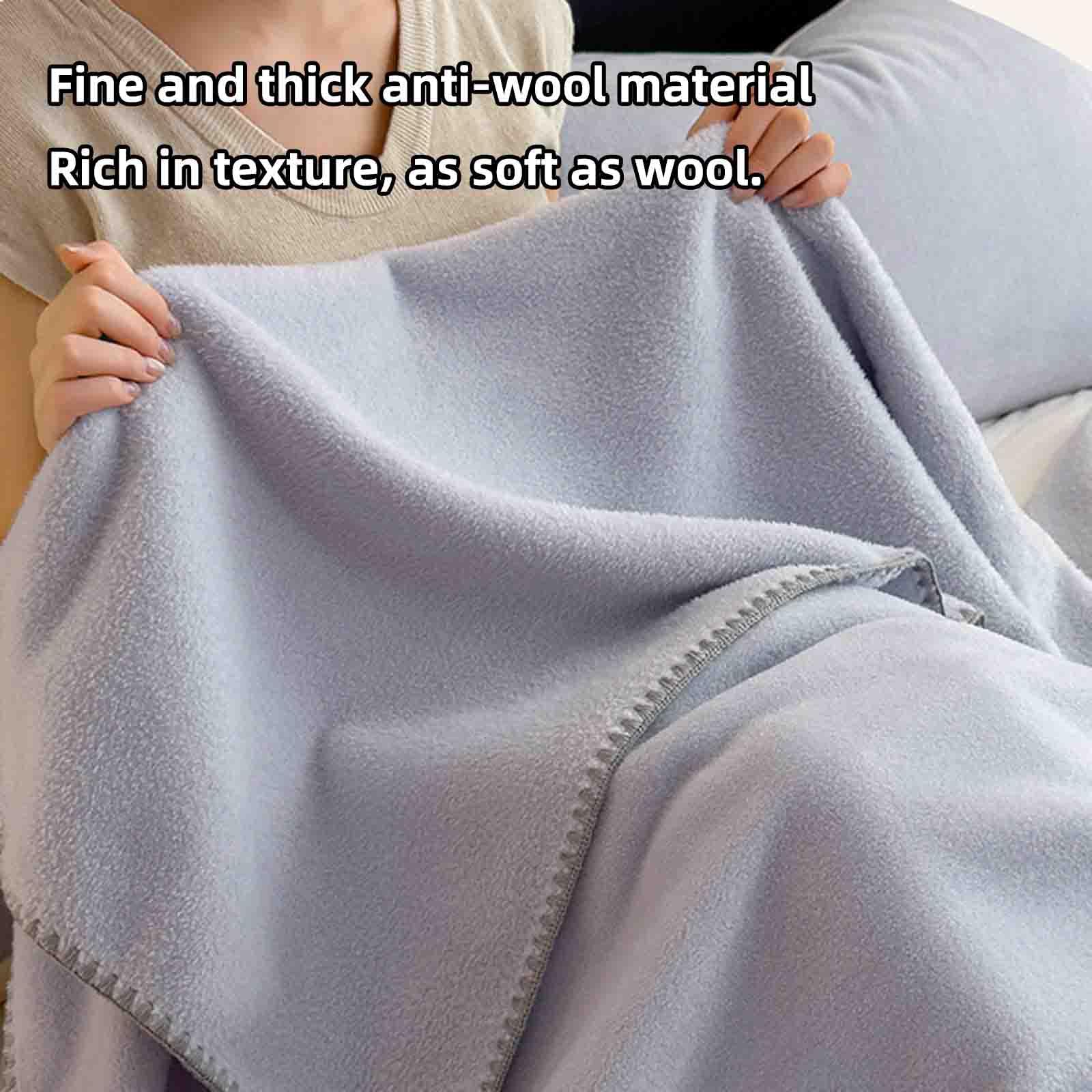 JUSHZ Plaid Matrimoniale Coperta Pile Matrimoniale Divano Blanket Letto Singolo Estivo Pic Nic Primaverile Termica Estiva Leggera Pesante Scaldaletto Lenzuola Autunno (Purple,150x200cm)