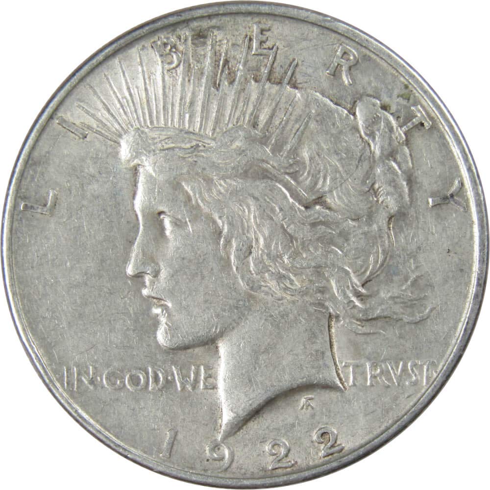 1922 Peace Dollar VF Very Fine 90% Silver $1 US Coin