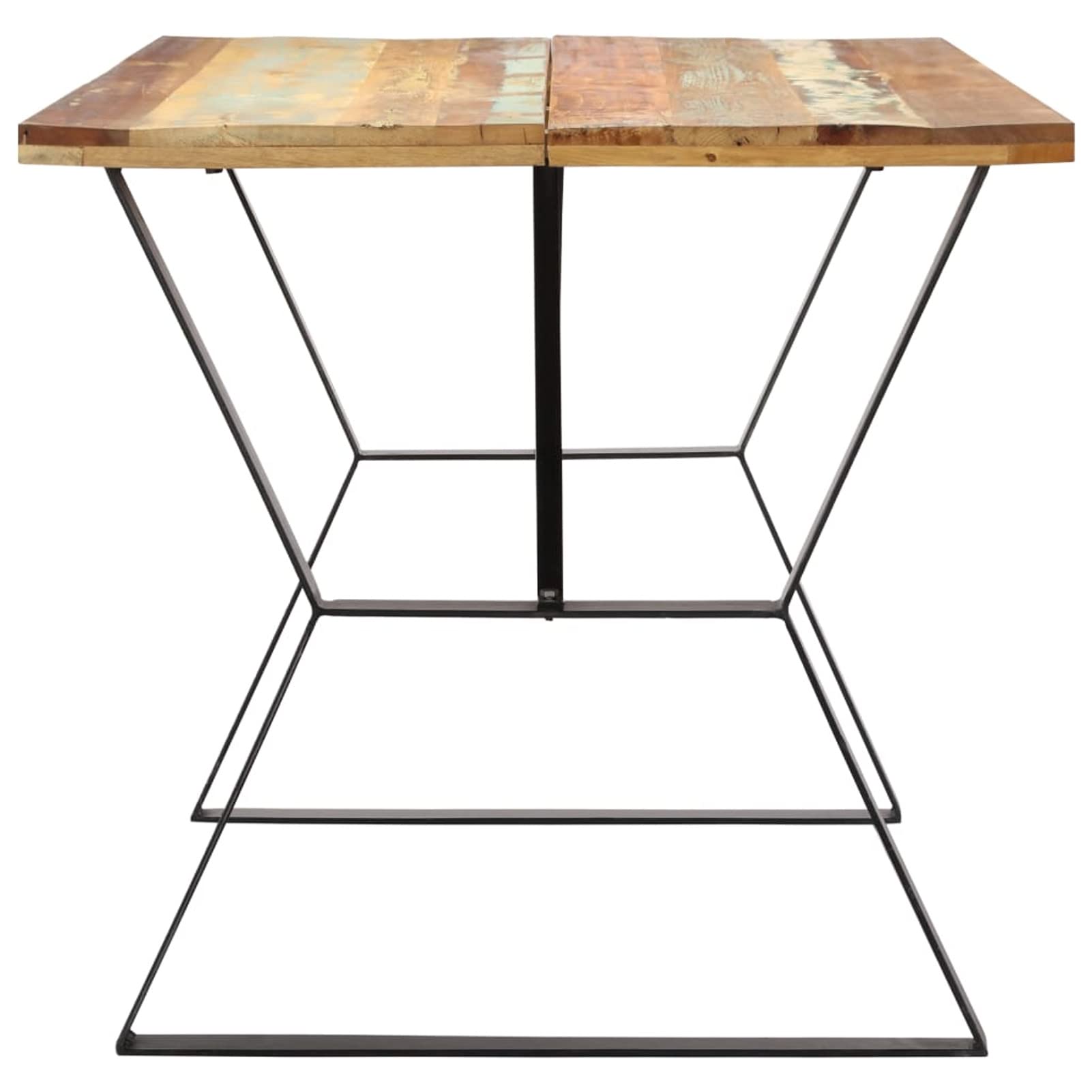 LAPOOH Table de Salle à Manger 140x80x76cm Bois de récupération Massif,Table de Salle à Manger,Table de Cuisine,Table à Manger Moderne