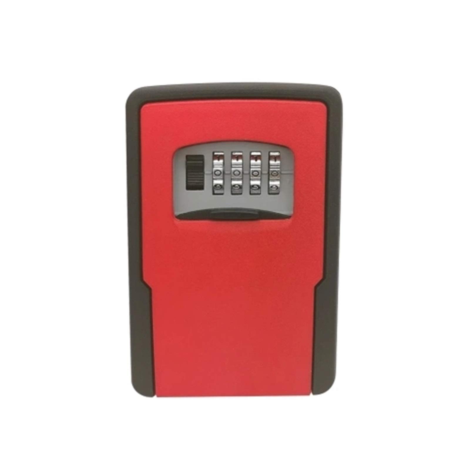LVUNZJCA Key Box Combinations Adjustable Lock Key Storage Lock Box for Storage House Key Outdoor Key Safe(Red)