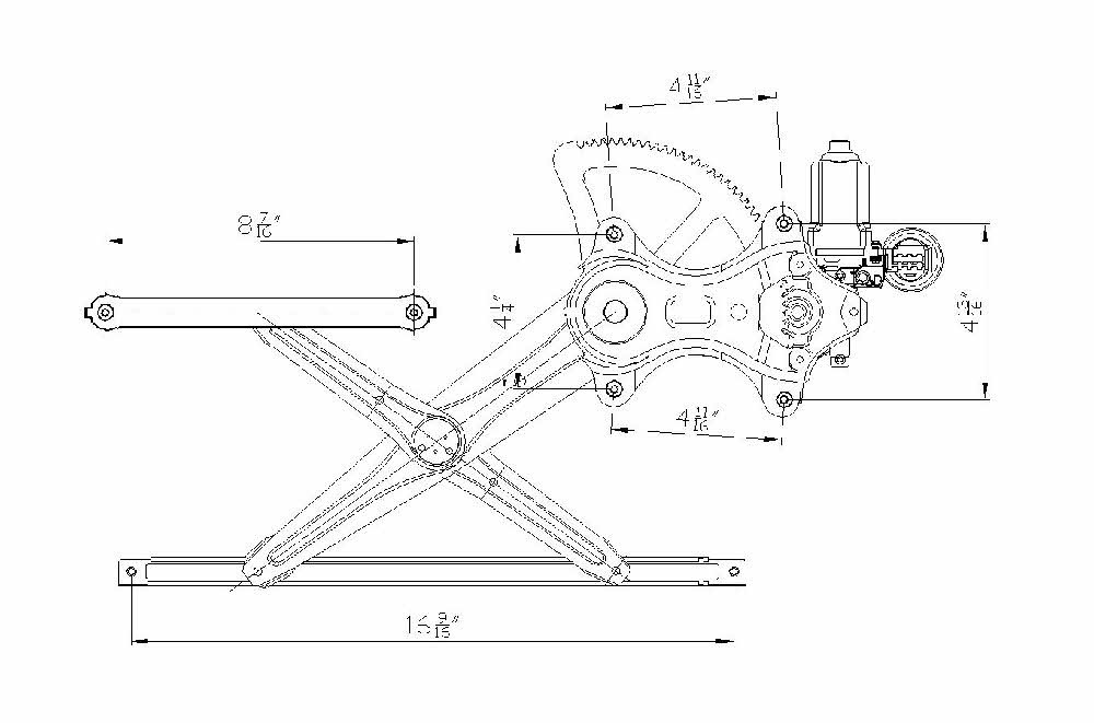 Lève-vitre avant droit TYC 660289 pour Toyota Tacoma