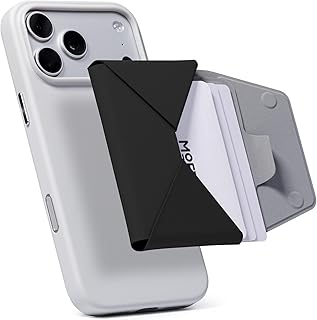 [MOFT] 公式直営店 多機能カードケース＆スタンド MagSafe対応 財布 メンズ レディース ウォレット モフトマグセーフ iPhone カードケース カード 収納 名刺入れ 折りたたみ式 使いやすい MOVAS™耐久素材 薄型 軽量 コンパクト ミニ 小さい 外出 旅行 さいふ ビジネス 日常に便利 ジェットブラック (スタンドなし)