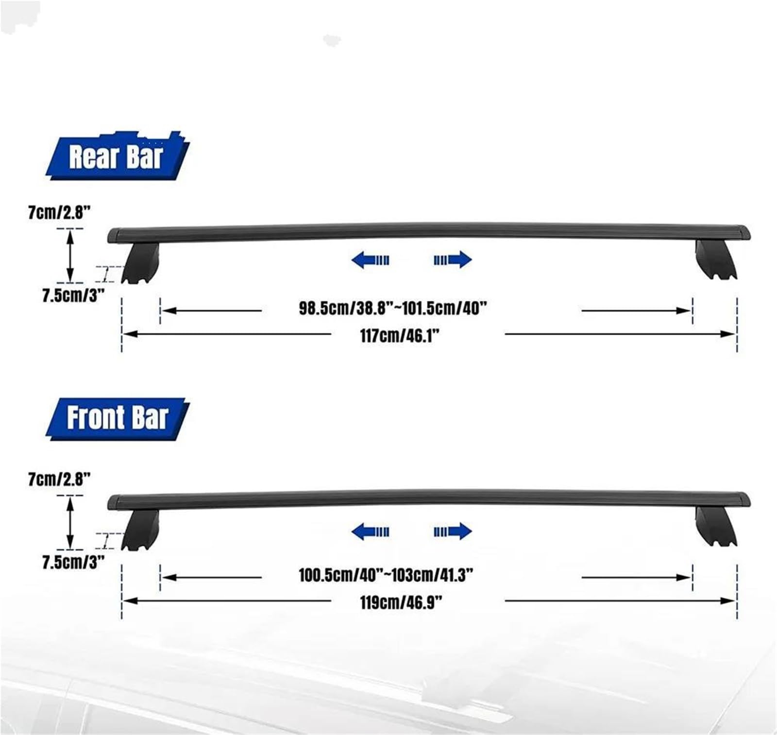 Genérico Barras Transversales Portaequipajes Coche Cerradura Antirrobo para Jeep para Grand para Cherokee 2011 2012 2013 2014 2015-2021