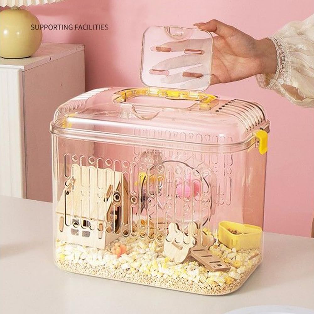 Amazon.co.jp: IYOIYA ハムスター キャリーケース 透明 大きめ