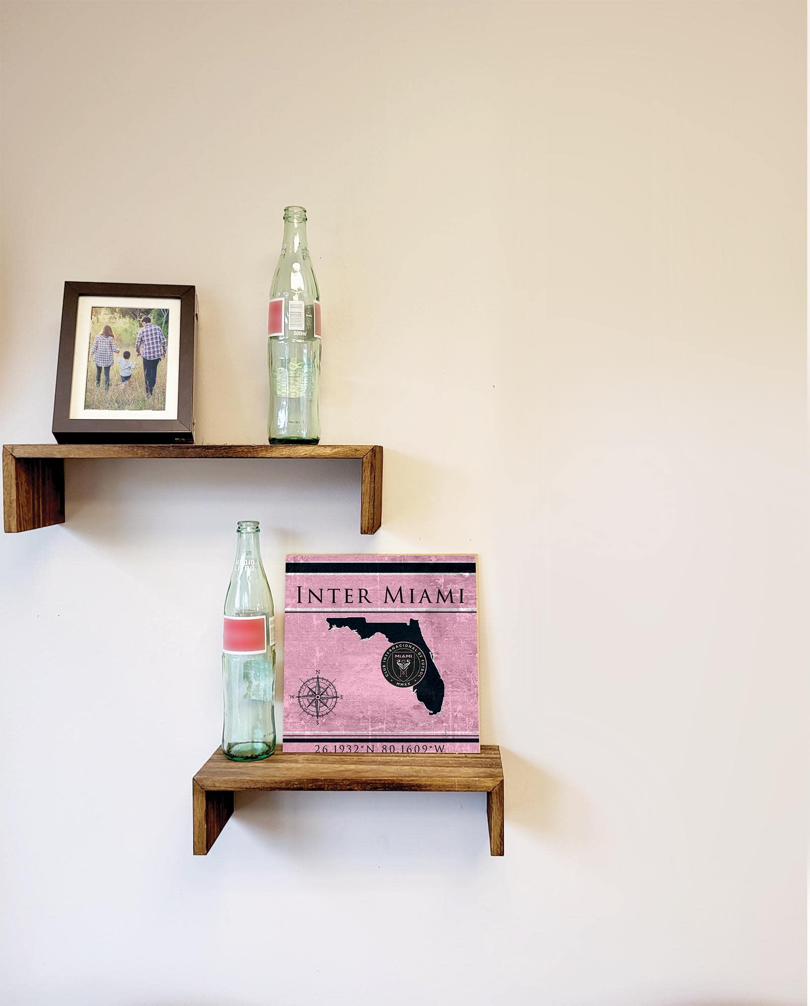 Fan Creations Inter Miami Square Coordinates Sign