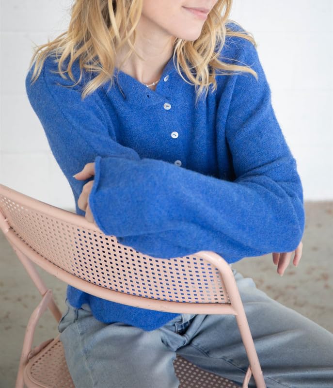 Image of Women Y2k Knitted Cardigan Long Sleeve Button Down Sweater Lightweight Casual Cardigan Loose Fall Streetwear