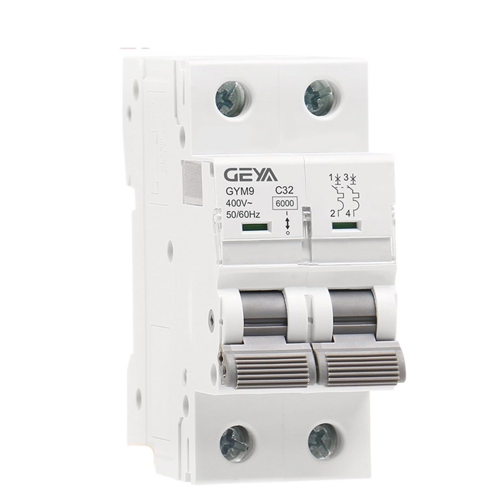 Tbzoqaid 50A Gym9 2P Mcb 6A-63A 400V C Curve Din Rail Mini Circuit Breaker 230V Ac Type China(50A)