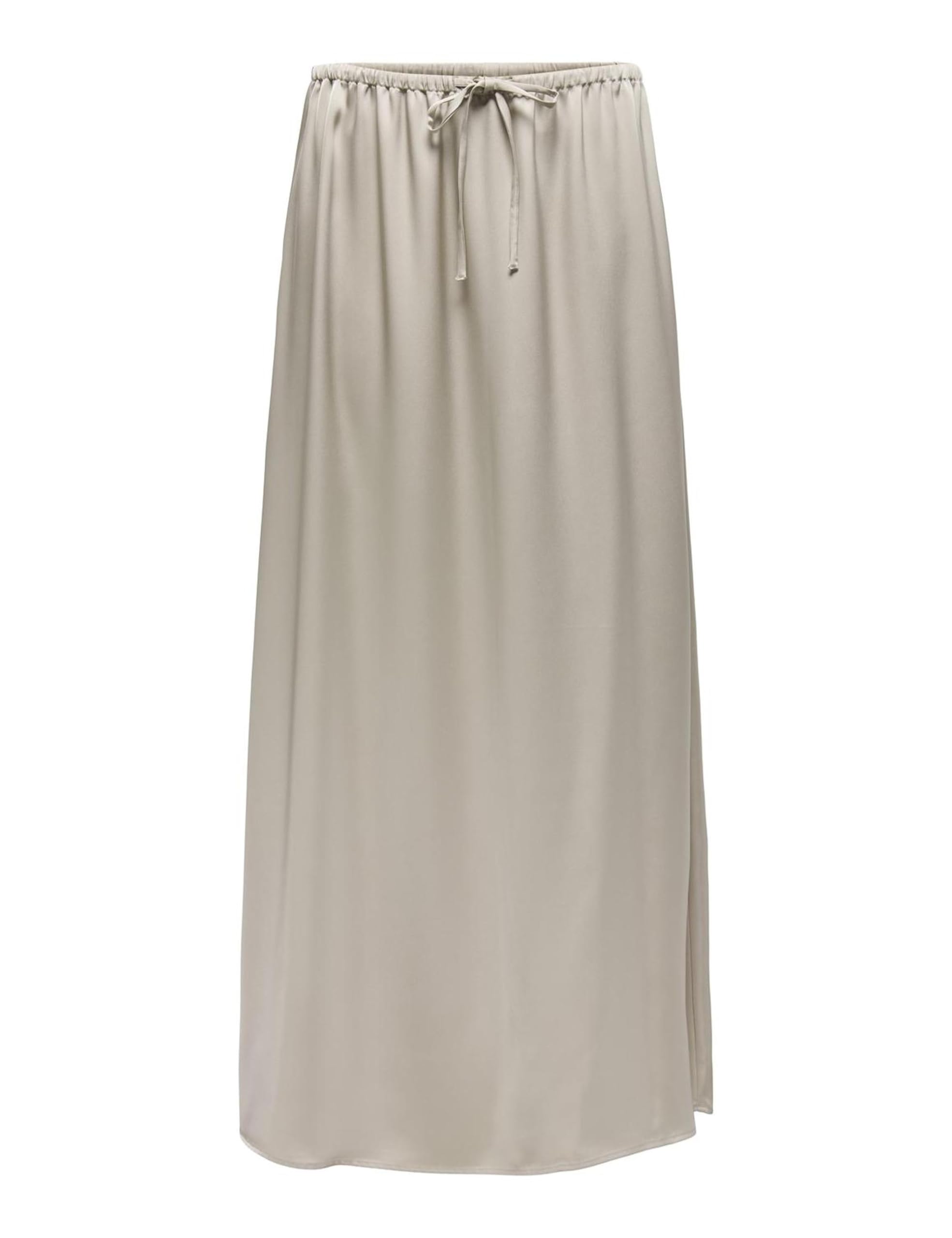 ONLY Women's Onlnema Mw Satin Maxi Skirt WVN, Silver Lining, L