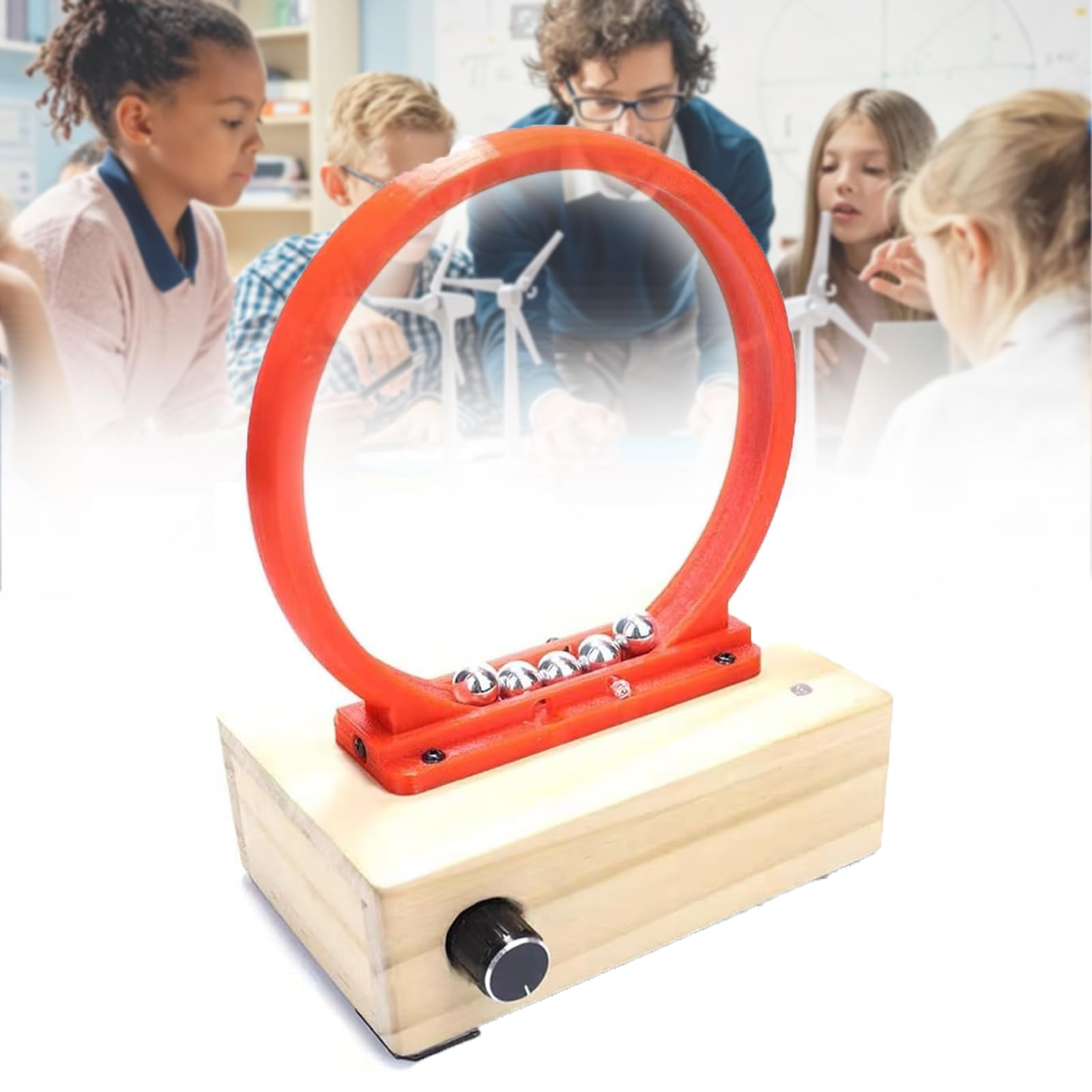 COYEUX Iron Ball Circular Motion Coil Kit, Electromagnetic Cyclotron Accelerator, Diy Perpetual Motion Machine Model, Adjustable Speed For Classroom Lab And Science Enthusiasts