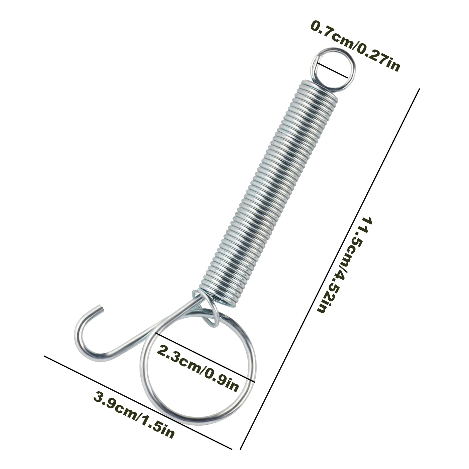Molle Per Gabbie Animali - 20 Pezzi Ganci A Molla In Metallo Per Conigli, Voliere E Recinti - Foto 12