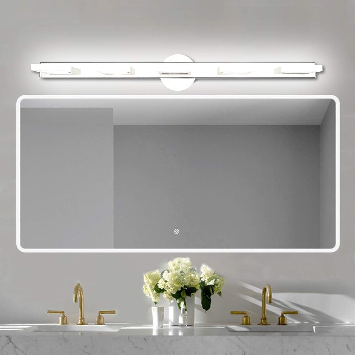 Exclusive Discount 70% Price Aipsun Bathroom Vanity Light Modern Light Fixtures LED Acrylic Vanity Lighting Fixture for Bathroom 5 Lights White Light 6000K Hottest Sale Aipsun Bathroom Vanity Light Modern Light Fixtures LED Acrylic Vanity Lighting Fixture for Bathroom 5 Lights White Light 6000K