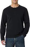Amazon Essentials Men's Relaxed-Fit Long Sleeve Henley Shirt - 100% Heavyweight Cotton, Demi Lovato Pick