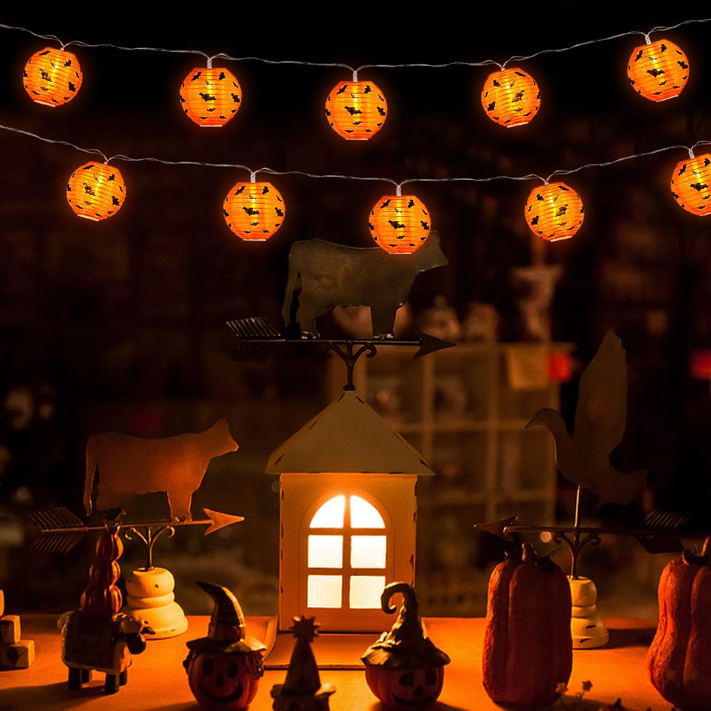 Ghirlanda Luminosa Pipistrello JOFONY Per Halloween – 20 LED, 3m, 2 Modalità, Batteria, Impermeabile IP44 - 2