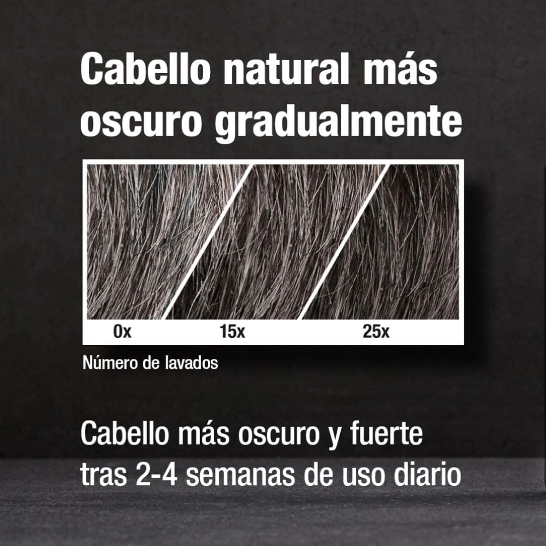 Alpecin Grey Attack Caffeine & Colour Shampoo for Men 2x 200ml | Cabello gradualmente más oscuro y fuerte | Efecto de color controlado y de aspecto natural con menos canas