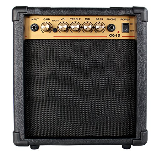 %16 OFF! YMC 15-Watt Electric Guitar Combo Amplifier with Boost Switch and 1/4 Headphone Out, Start...