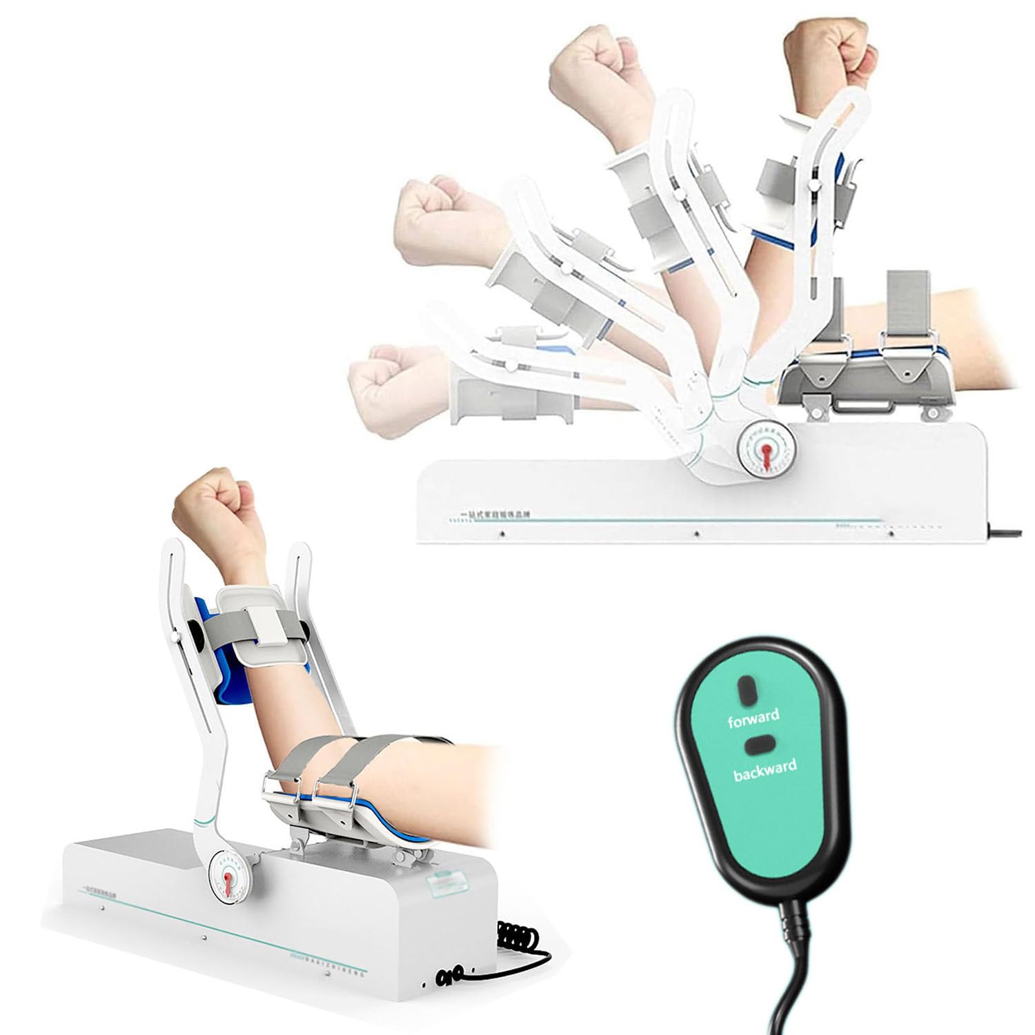 ANXYYDS Elbow Joint Rehabilitation Device, (-10° to 150°) Adjustable Angle, Arm Rehabilitation Training Device with Remote Control and Angle Board, for Fracture and Hemiplegia