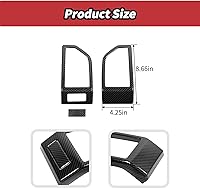 Vista 5 de 2 unids/set de cubierta de ventilación de aire acondicionado para Ford F150 2015 2016 2017 2018 2019 2020 Accesorios interiores (fibra de carbono)