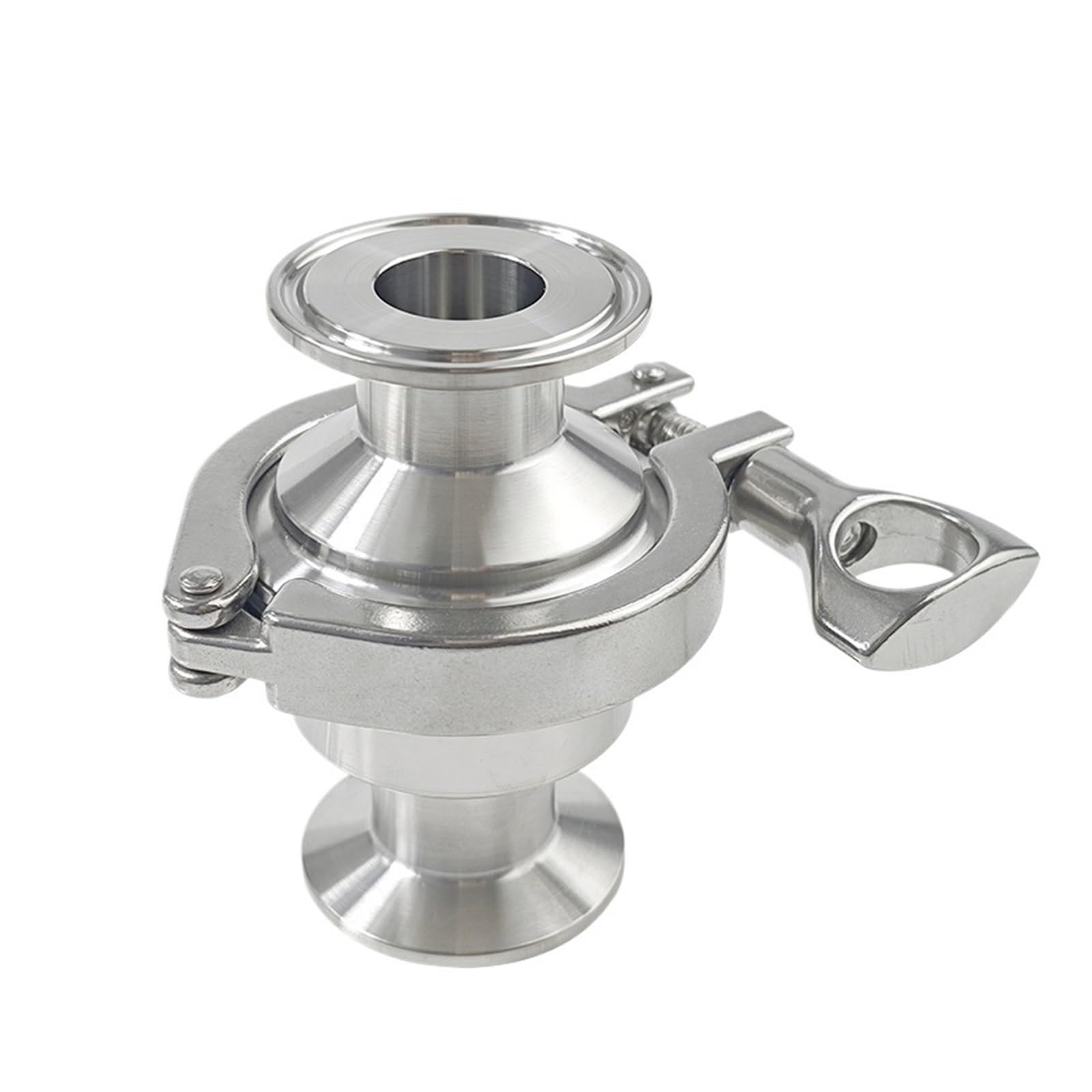 BALYDLUL 3/4'' 1'' 1.5'' 2'' Tri Clamp Check Valve One Way Flow SS304/316L Stainless Steel One-way Flow Vertical(OD32mm Ferrule 50.5)