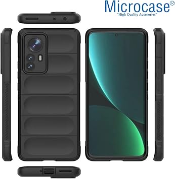Microcase Xiaomi Mi 12 Pro Miami Serisi Darbeye Dayanıklı Silikon Kılıf - Lacivert