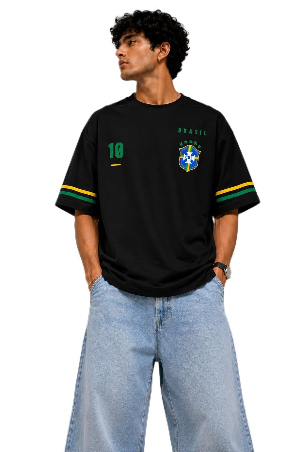Brasil Neymar 10 The Last Dance Oversized Tshirt-image-33