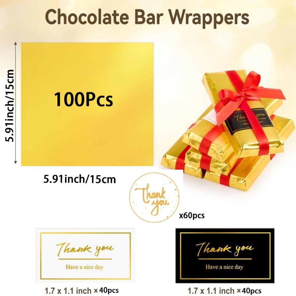 Timxzylphor 100Pcs Large Wrappers Packaging with 140Pcs Exquisite Stickers for DIY Crafts Home Kitchen Food Fruit Party Gifts Wrapping Supplies