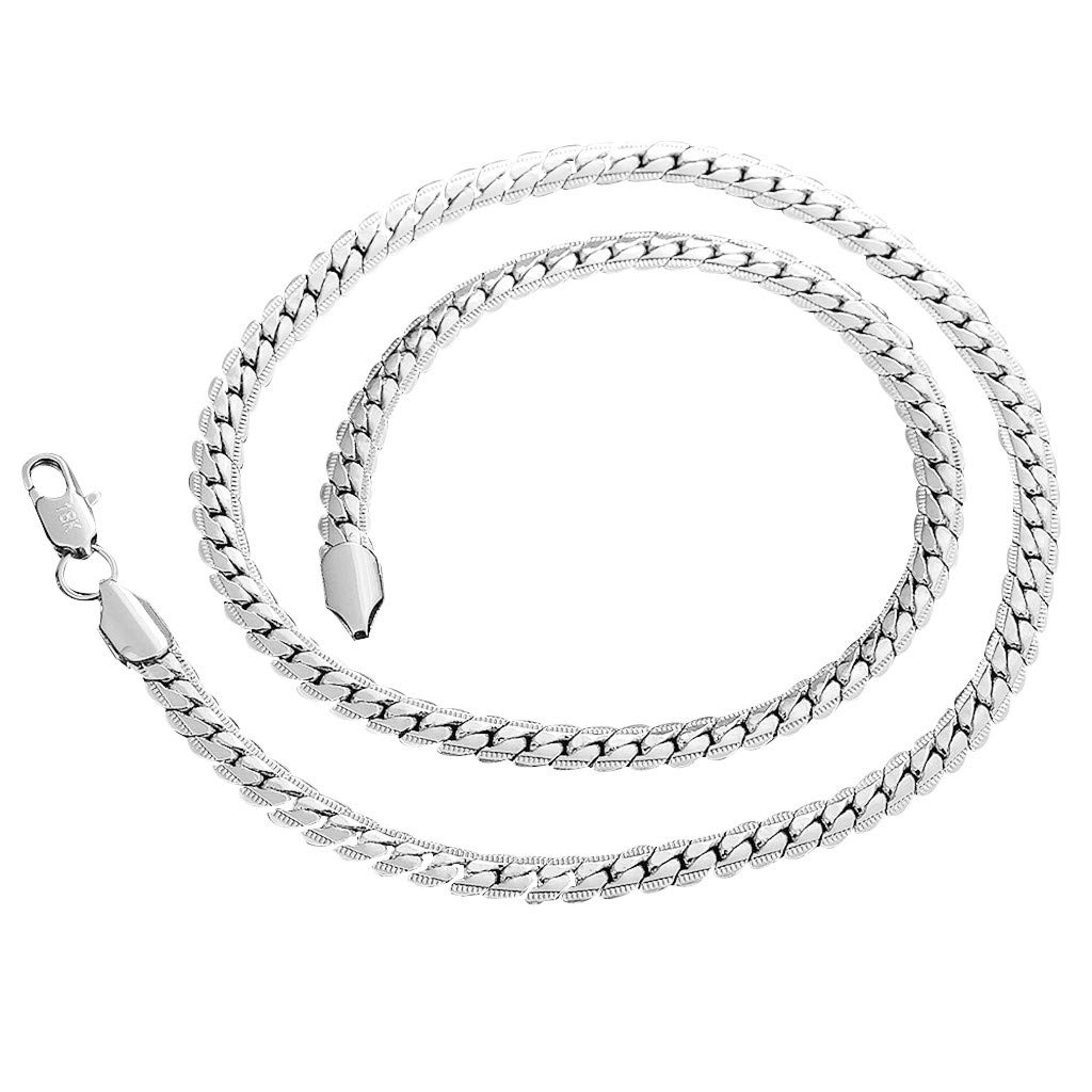 Desconocido Collar grueso de hip hop chapado en plata para hombre, collar de círculos