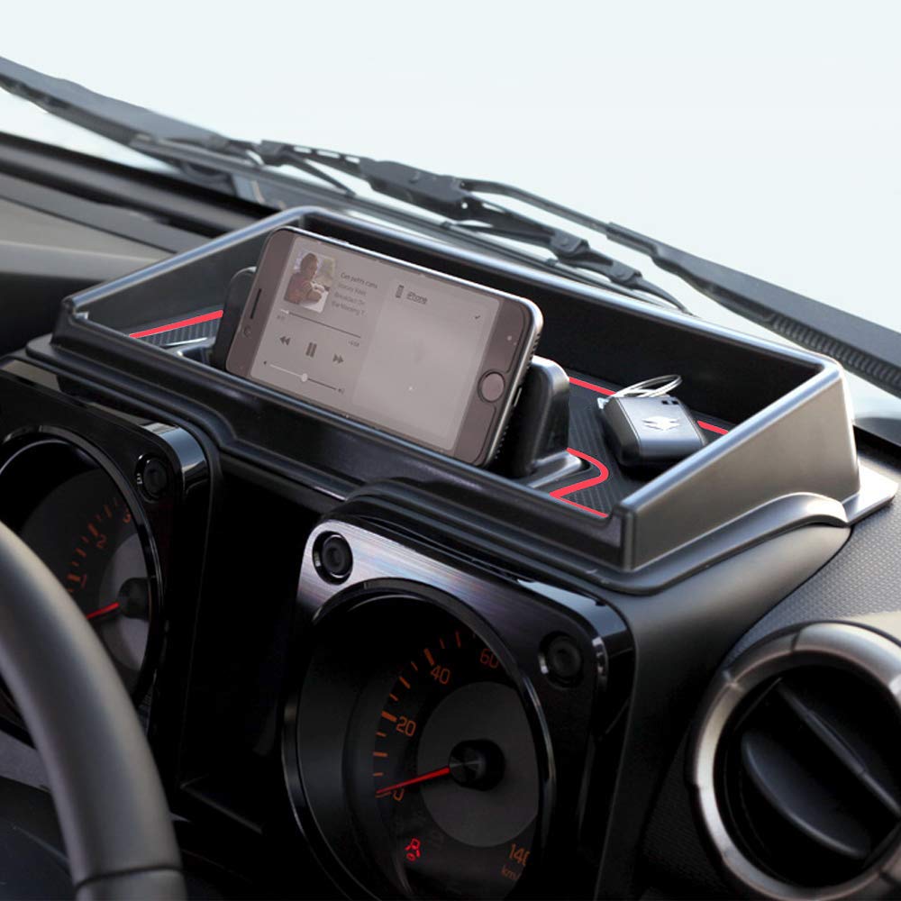 Scatola di Immagazzinaggio del CruscottoScatola,Portaoggetti per Cruscotto Auto, Organizer per Vano Portaoggetti per Cruscotto, per Telefoni Cellulari di Dimensioni Inferiori a 6,5 ​​Pollici
